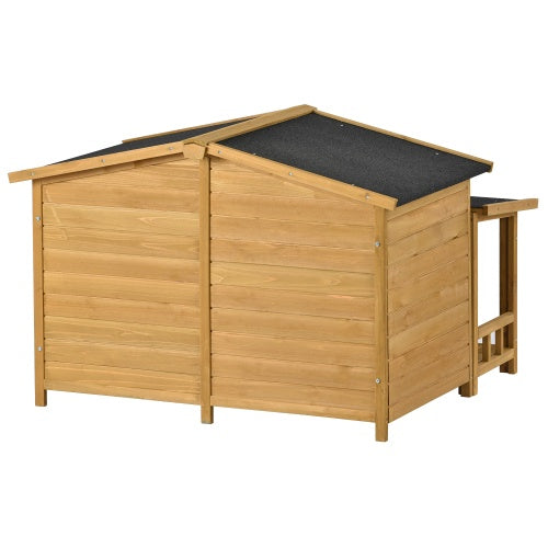 Large Wooden  Hut Style  Dog House