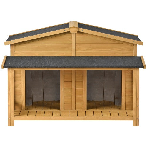Large Wooden  Hut Style  Dog House